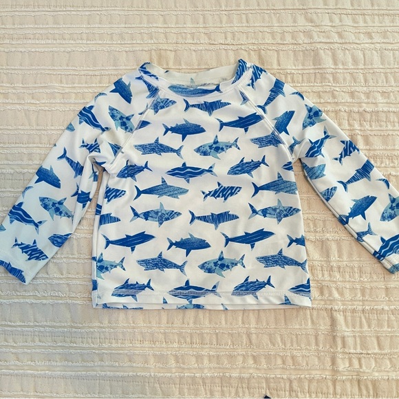 Old Navy Baby Boys Swimsuit + matching Rash guard 12-18MO - Picture 3 of 9